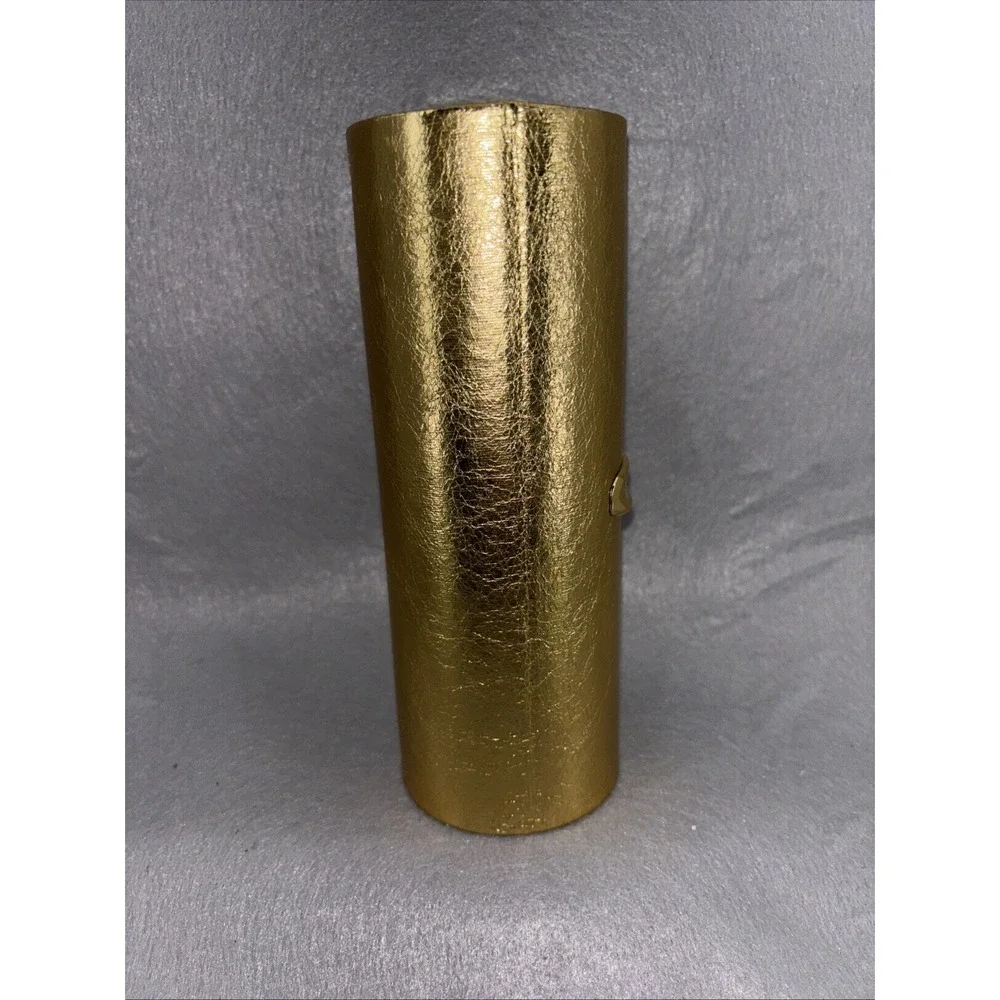 MAC Cosmetics Golden Girls Mini Lipstick Vault EMPTY Holds 12 Lipsticks Gold NEW